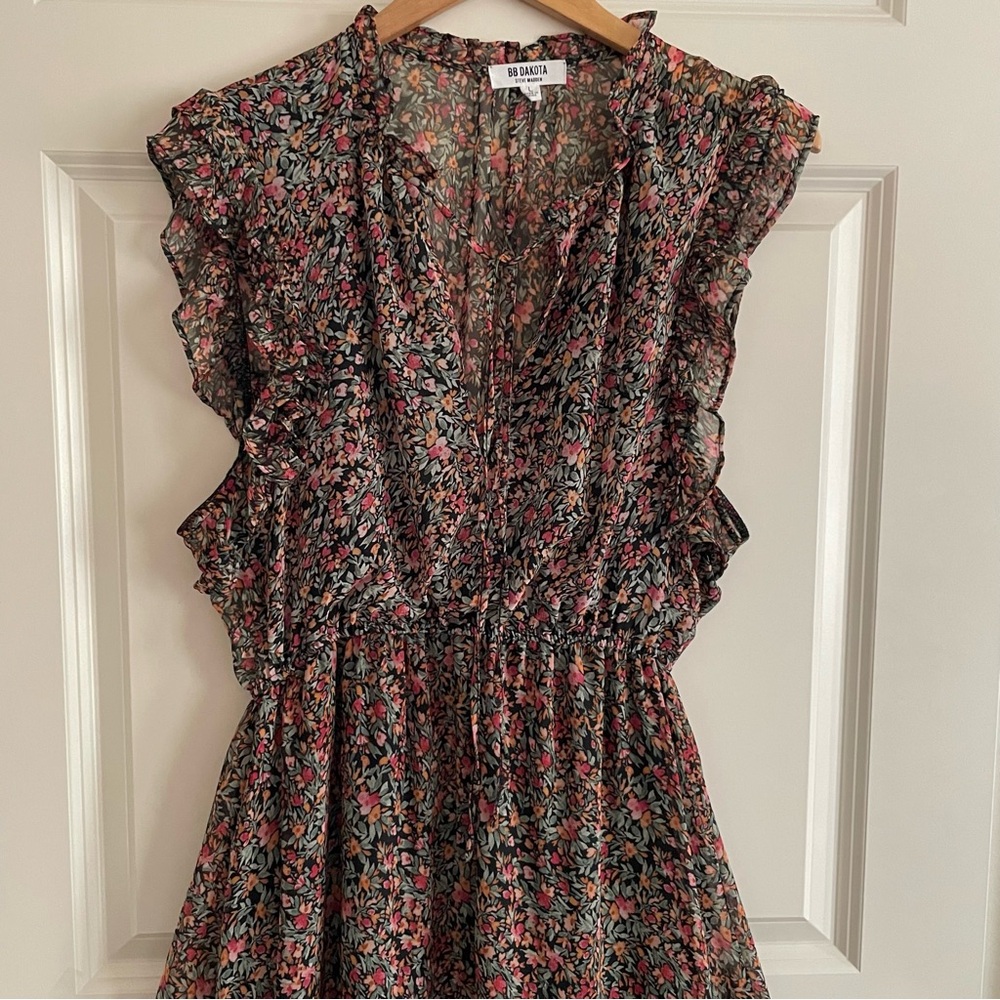 BB Dakota by Steve Madden Sleeveless Multicolor Floral Maxi Dress - Picture 2 of 14